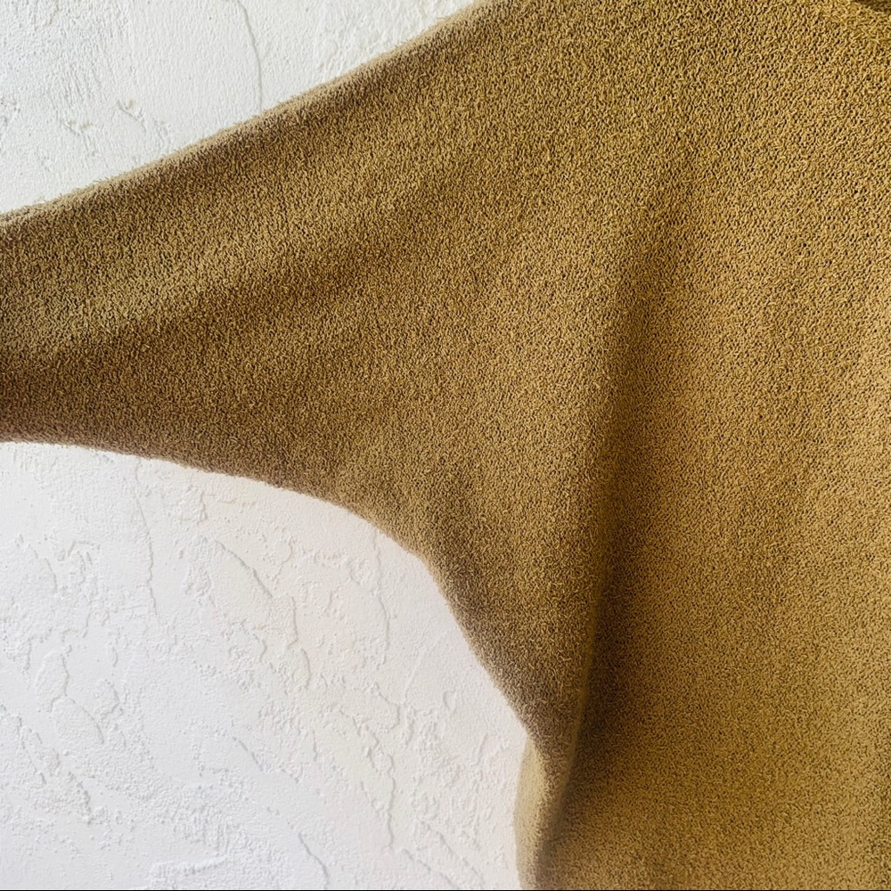 vtg retro 90s dolman sleeve knit teddy pullover - Picture 6 of 6